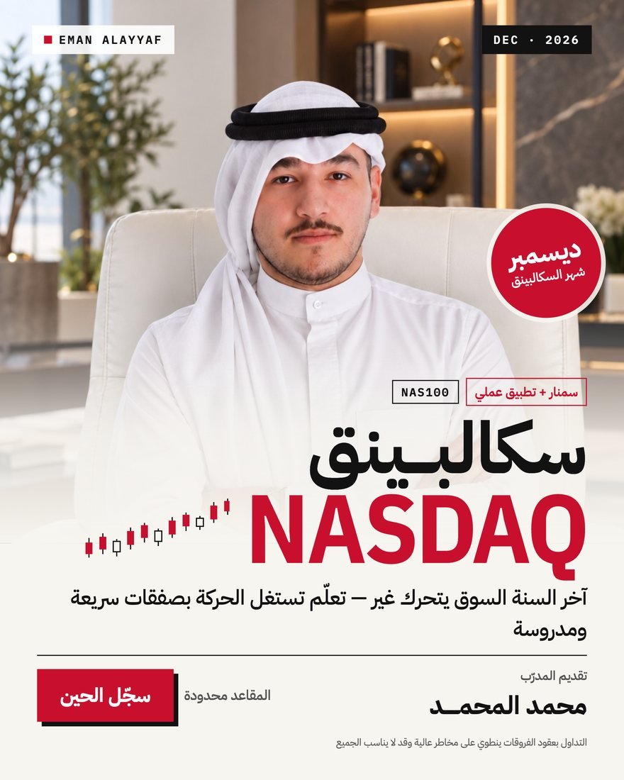 Scalping Nasdaq seminar with Mohammed Al-Mohammed, December 2026
